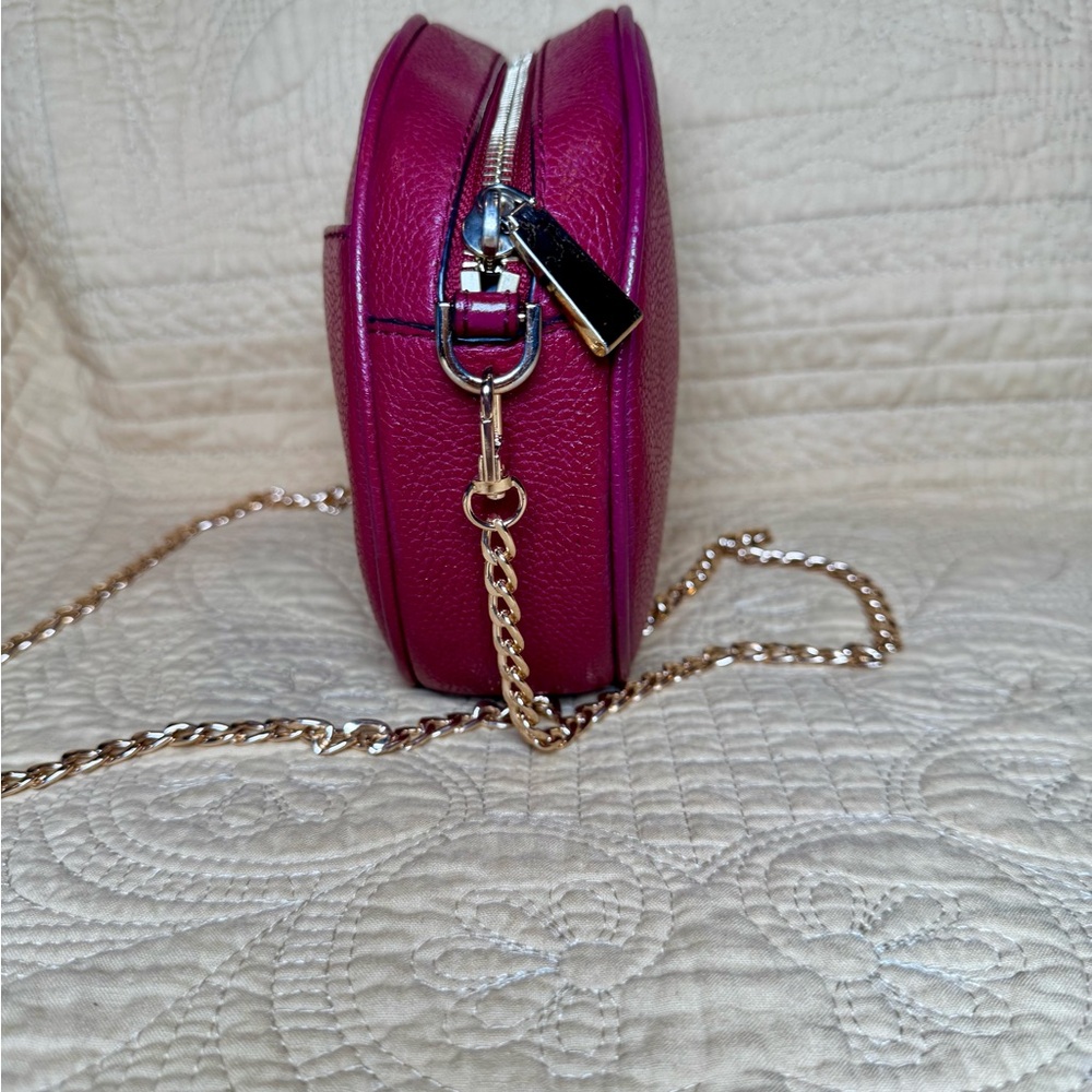 Michael Kors Round Crossbody Bag - Rich Red - Picture 5 of 14
